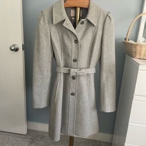 Banana Republic gray coat, size Medium